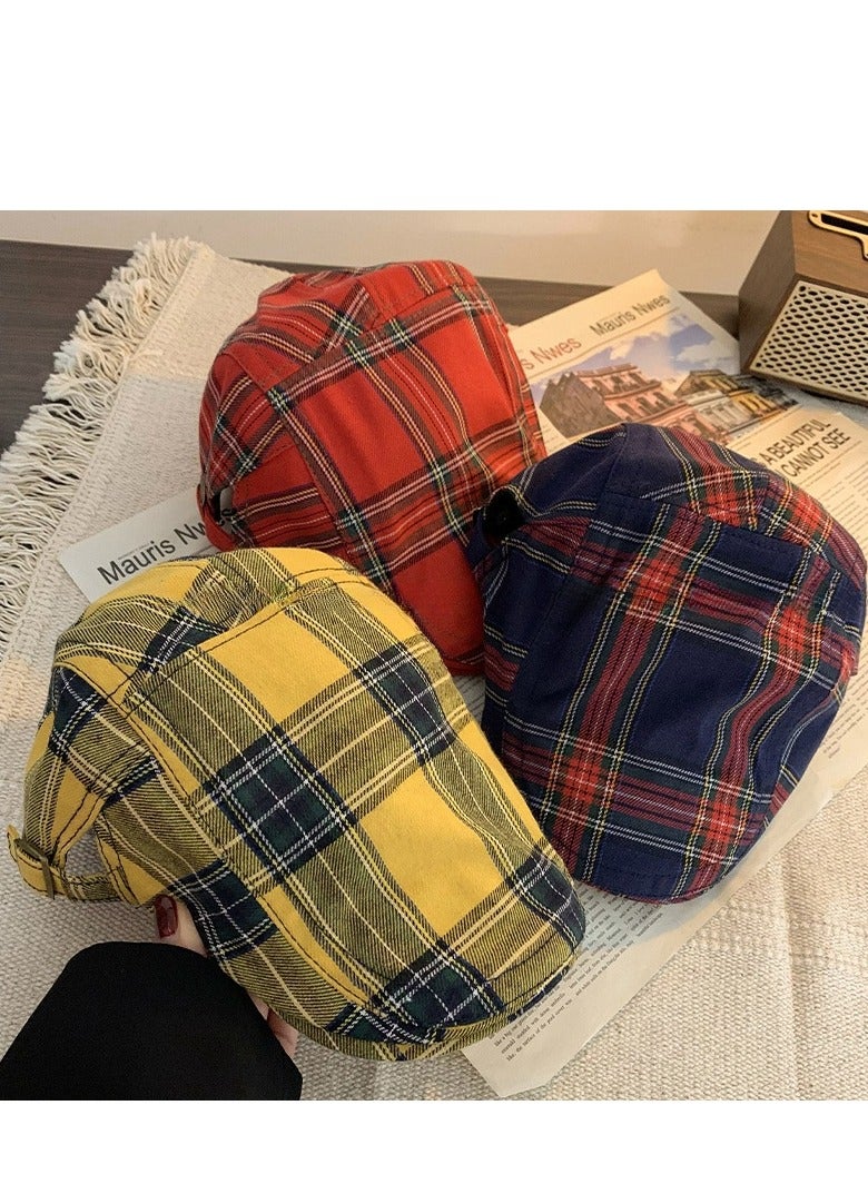 Women's Plaid Forward Hat