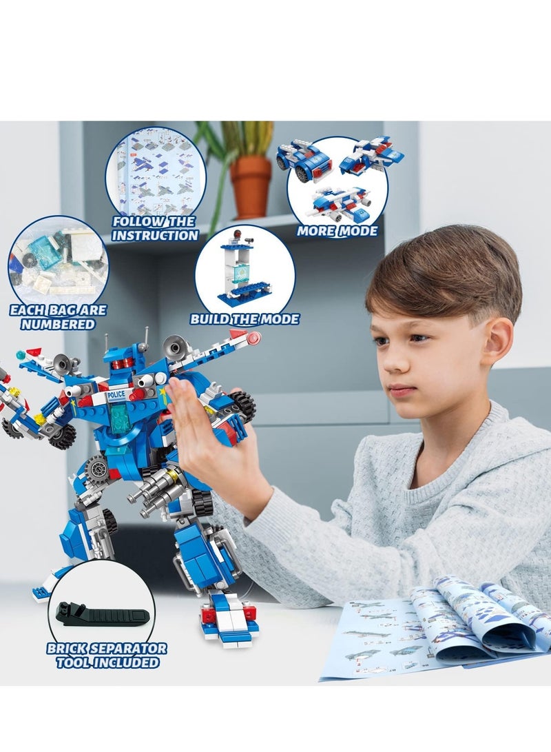 STEM Building Toys for Boys Ages 6 to 12, Educational Robot Truck Kit with 700 Pieces, Compatible with Major Brands, Perfect for Creative Play