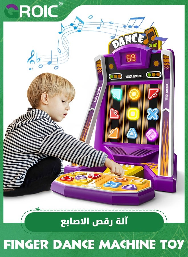 Finger Dance Machine Toys,Mini Arcade Machine Button Game with 2 Game Modes, Recognize Color and Shape Challenge Memory Game,Game Machine with LED Screen,Mini Arcade Machine Games