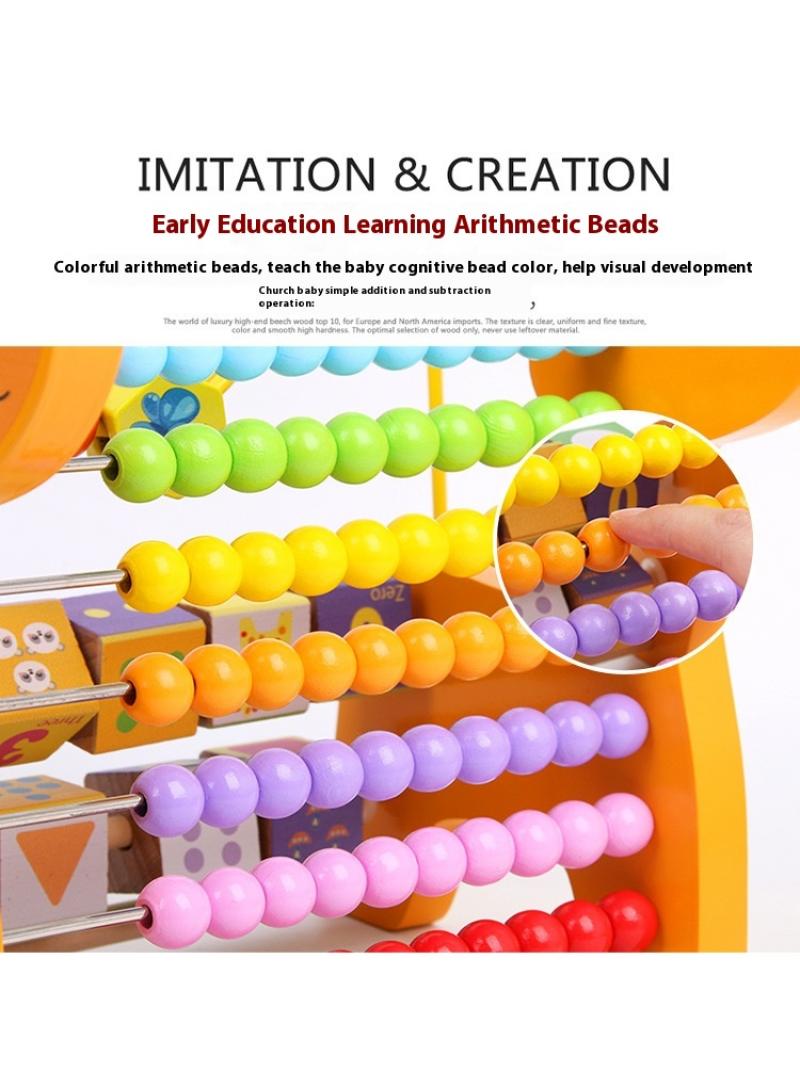 Wooden Dog Functional Calculation Frame For Children Children's Early Education Puzzle Toys