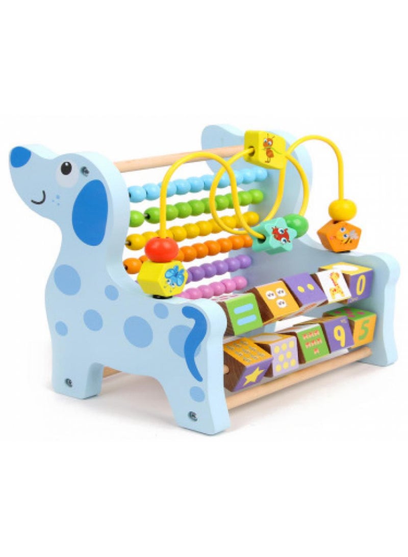 Wooden Dog Functional Calculation Frame For Children Children's Early Education Puzzle Toys