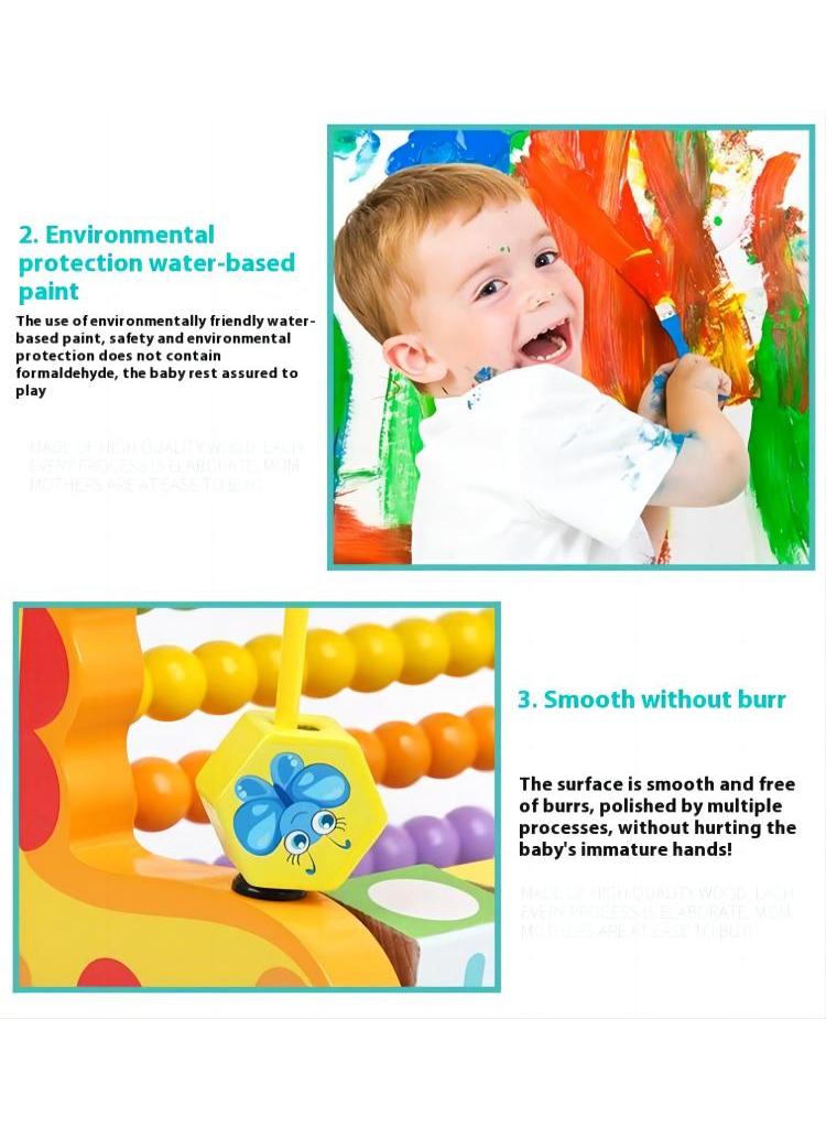 Wooden Dog Functional Calculation Frame For Children Children's Early Education Puzzle Toys