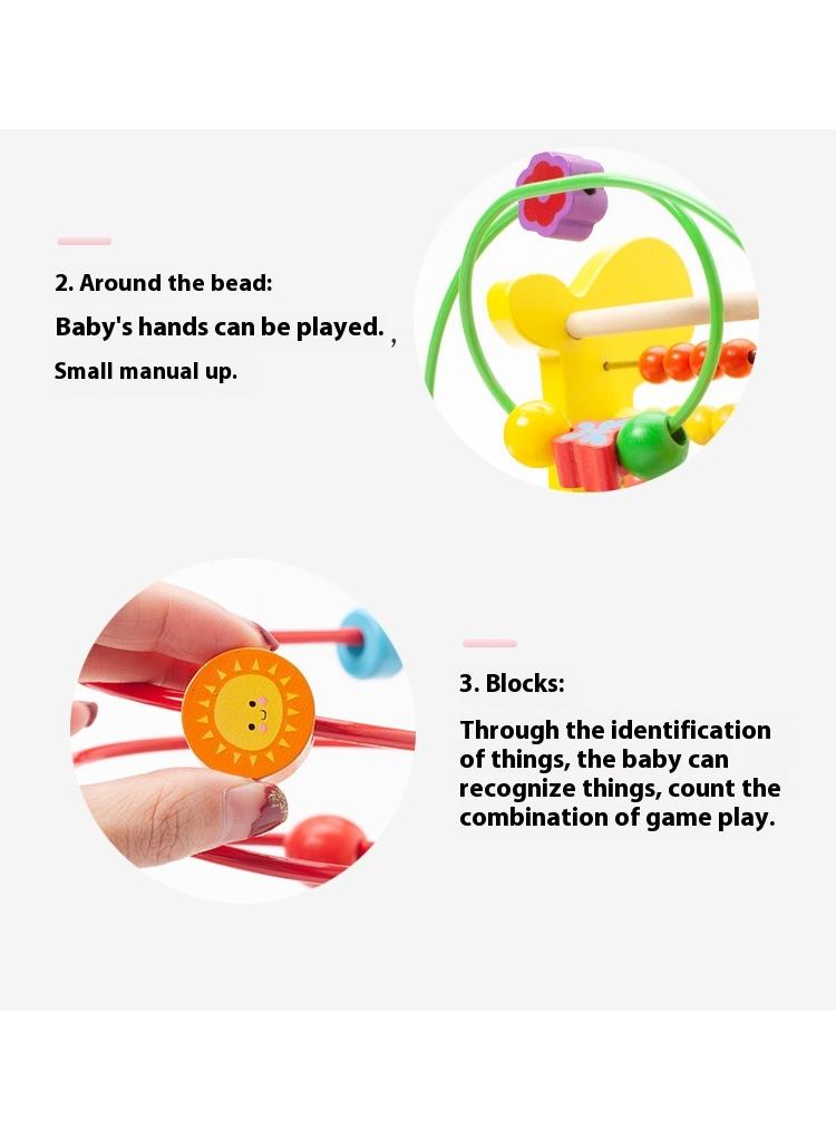 Wooden Deer Functional Calculation Frame For Children Children's Early Education Puzzle Toys