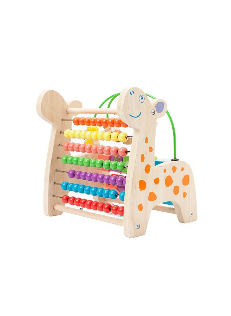 Wooden Deer Functional Calculation Frame For Children Children's Early Education Puzzle Toys