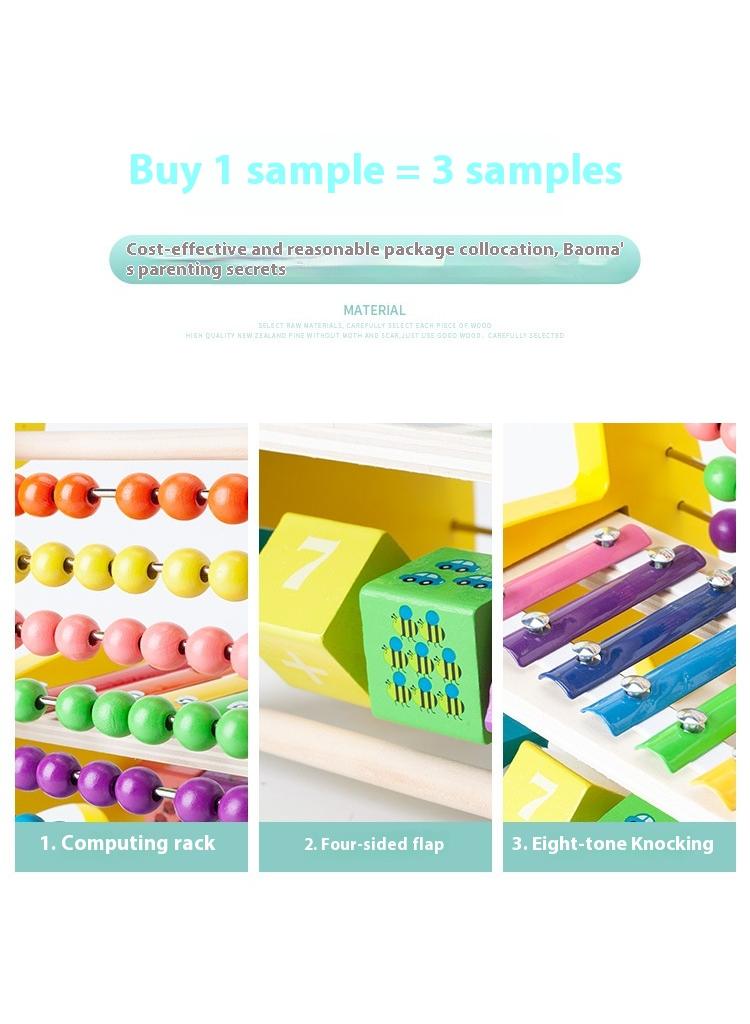 Wooden Deer Functional Calculation Frame For Children Children's Early Education Puzzle Toys