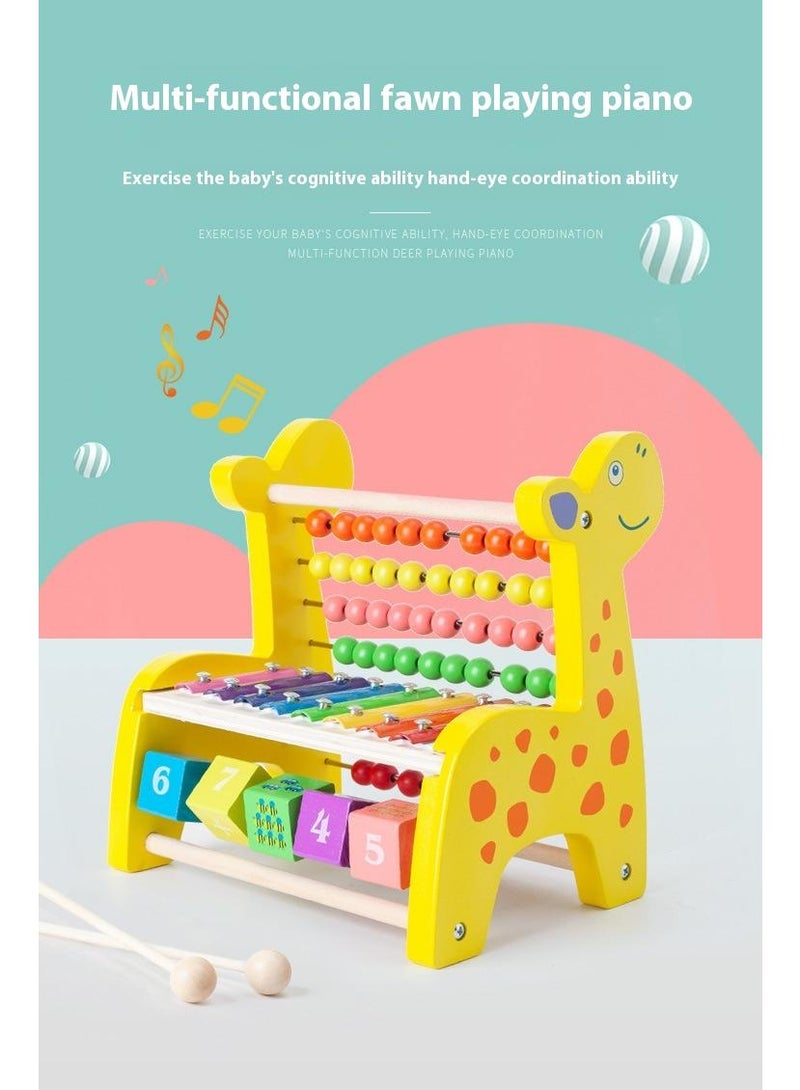 Wooden Deer Functional Calculation Frame For Children Children's Early Education Puzzle Toys