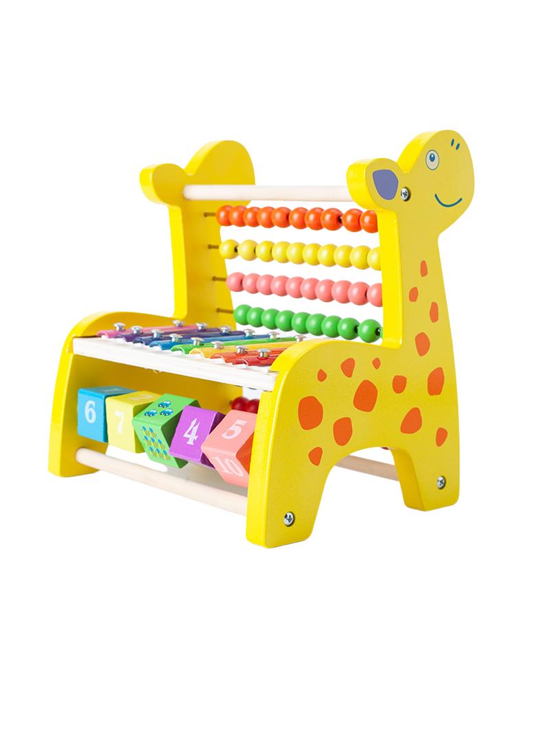 Wooden Deer Functional Calculation Frame For Children Children's Early Education Puzzle Toys