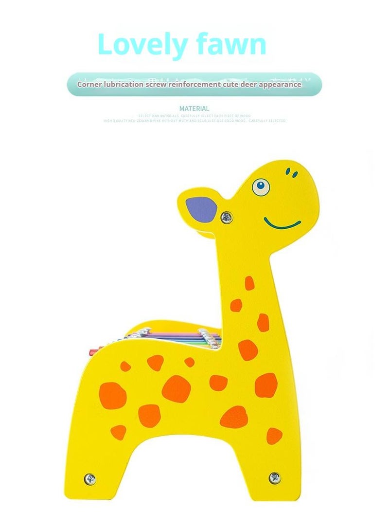Wooden Deer Functional Calculation Frame For Children Children's Early Education Puzzle Toys