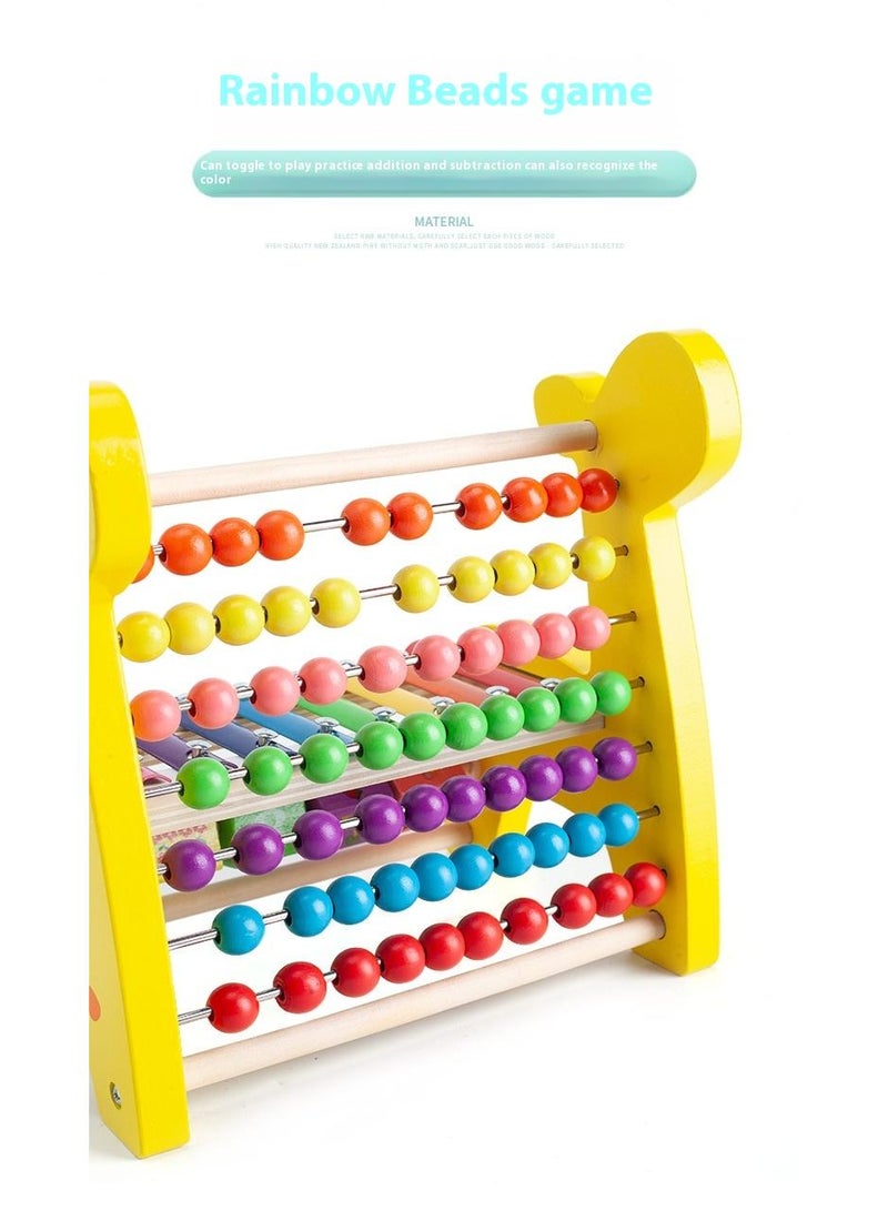 Wooden Deer Functional Calculation Frame For Children Children's Early Education Puzzle Toys