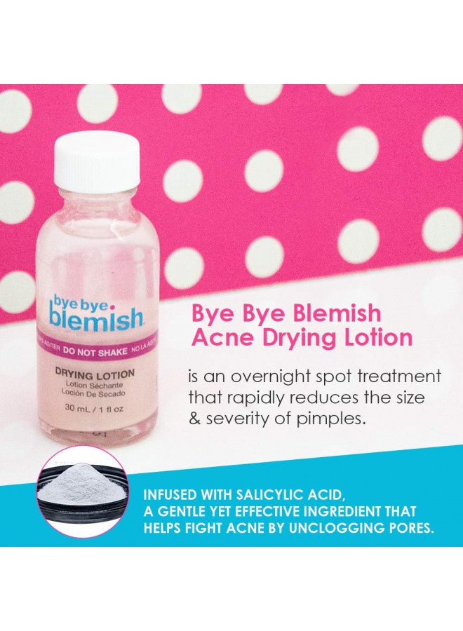 Bye Bye Blemish Acne Drying Lotion, Reduce Pimples Overnight 1oz, 3-Pack