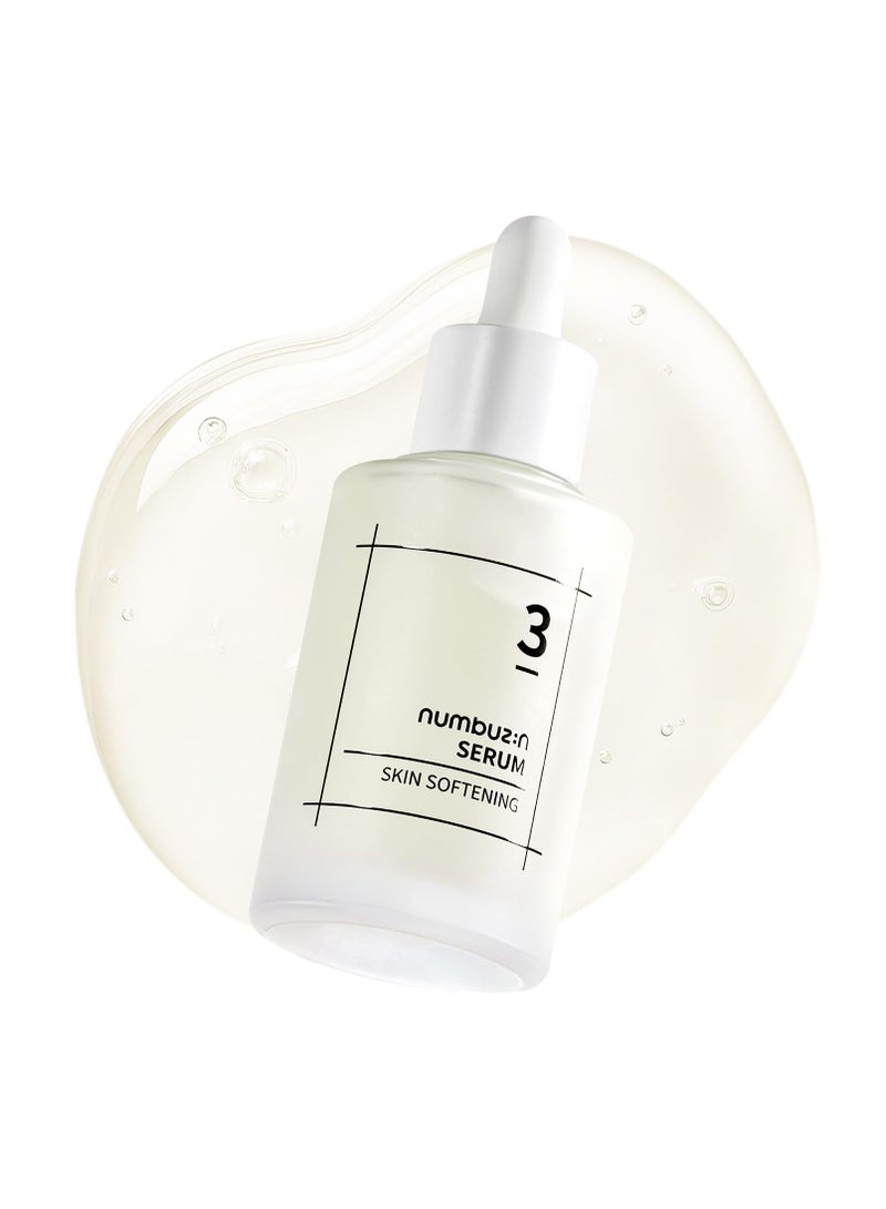 numbuzin No.3 Skin Softening Serum | Pore Care, Textured Skin, Bifida, Galactomyces, Niacinamide, Adenosine, Panthenol | Korean Skin Care for Face, 50ml