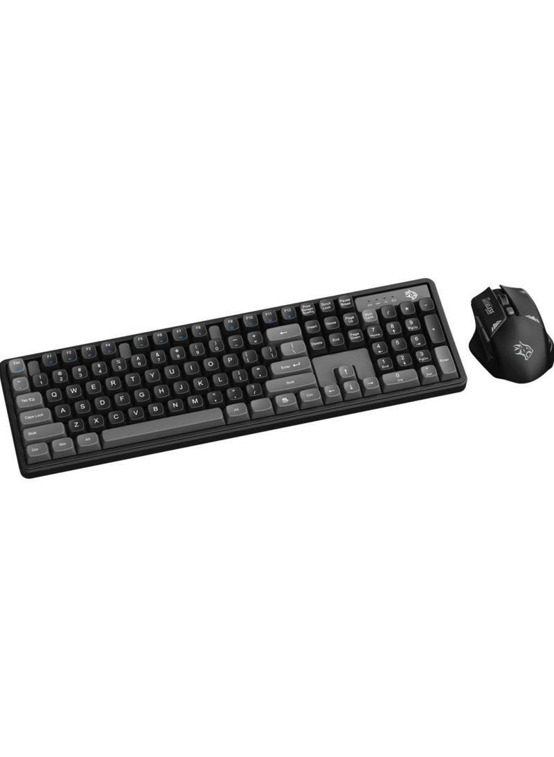 Gaming Wireless Keyboard Mouse Set 2.4GHz 1600 DPI