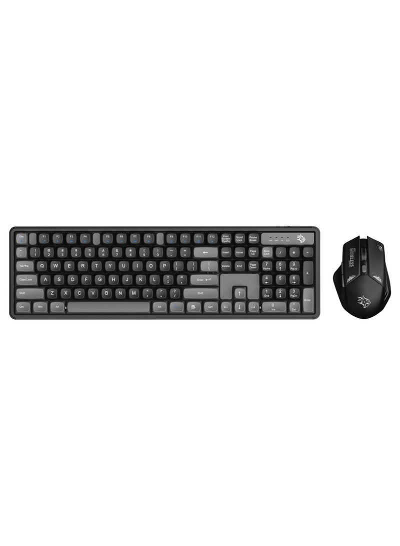 Gaming Wireless Keyboard Mouse Set 2.4GHz 1600 DPI