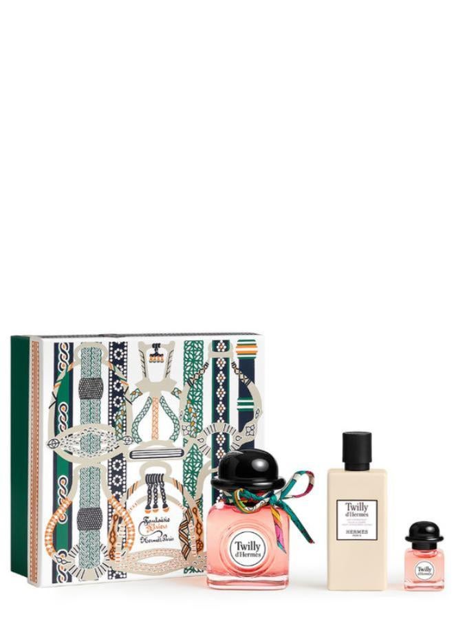 Twilly d'Hermes Set For Women Eau de Parfum 85ml, Eau de Parfum 7.5ml, and body lotion 80ml 172.5ml