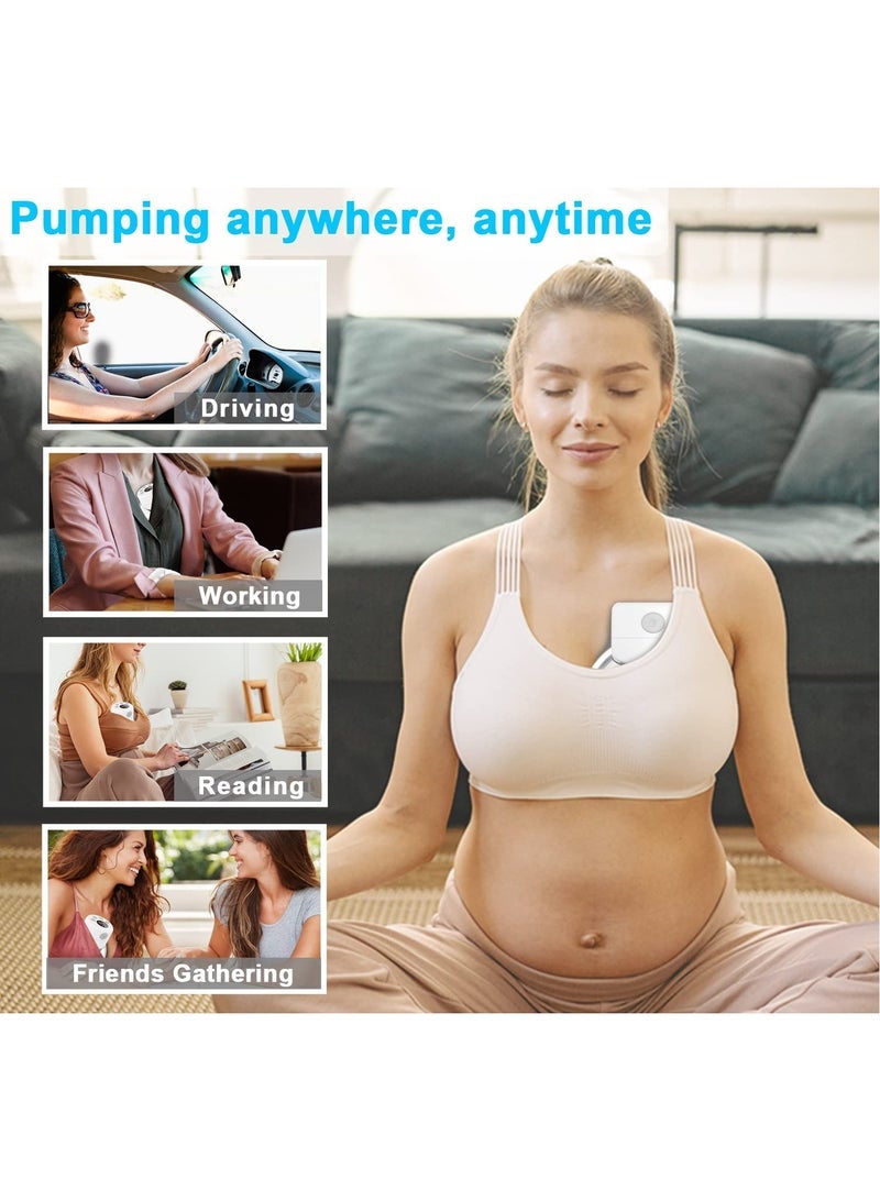 Hands-Free, Electric Breast Pump And Low Noise Painless With 2 Modes 9 Levels, And 30 Pieces Breastmilk Storage Bags