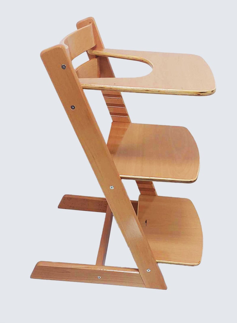 Baby High Chair Wooden Dining Adjustable Toddler Seat Chair For kids and Adults