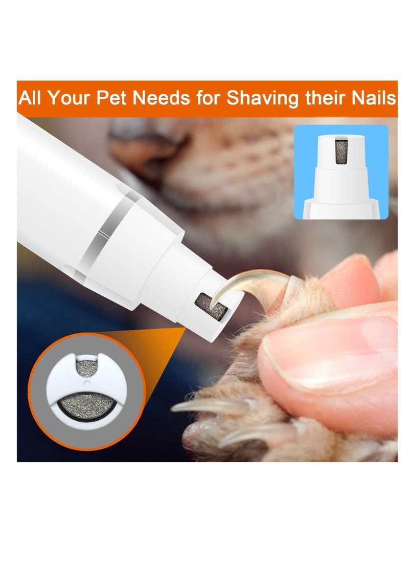 Dog Clippers Grooming Kit Dog Hair Clipper-Low Noise Dog Paw Trimmer- Rechargeable Pet Cat Grooming Kit-Cordless Quiet Pet Nail Grinder Dog Shaver Trimmer for Dogs, Cats and Other Pets