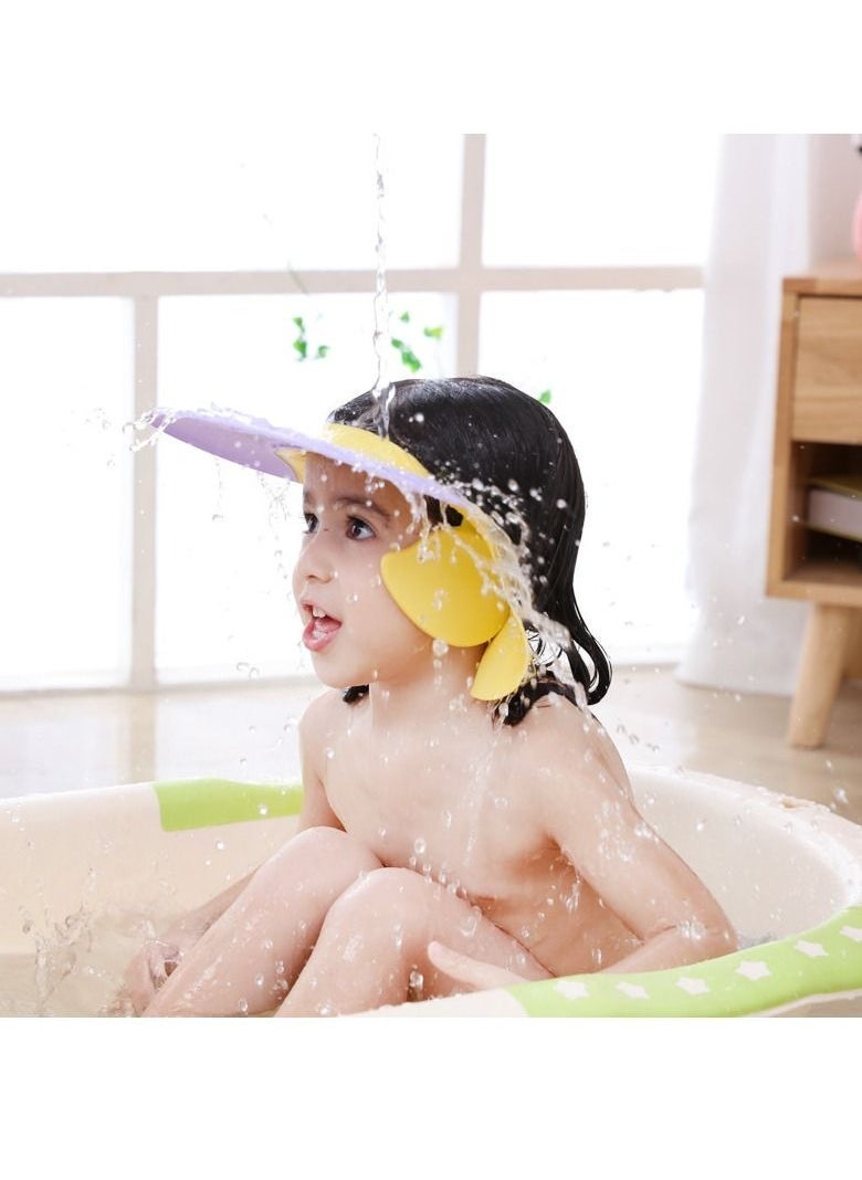 1pc Kid Shampoo Cap Adjustable,Baby Shower Cap with Ear Protection,Hair Washing Shampoo Shield for Eyes Ear and Face,for Toddlers Kids Infants