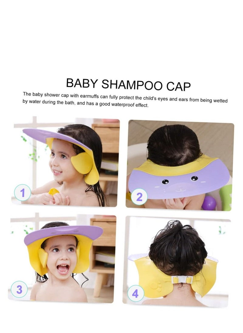 1pc Kid Shampoo Cap Adjustable,Baby Shower Cap with Ear Protection,Hair Washing Shampoo Shield for Eyes Ear and Face,for Toddlers Kids Infants