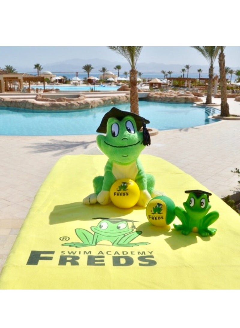 FREDS SWIM ACADEMY Microfibre Towel – Ultra Light & Compact – Ideal for Children – Quick-Drying Beach Towel