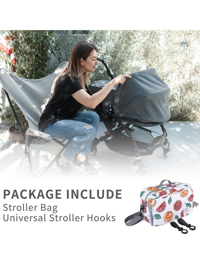 Diaper Bag Premium Stroller Organizer Bag with Insulated Pocket Stroller Hooks and Adjustable Strap  Non-Slip Design Universal Fit for Most Strollers Ideal for Diapers Baby Items