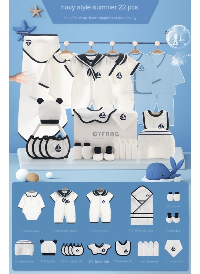 22pcs Baby Gift Box Newborn Spring and Autumn Clothing