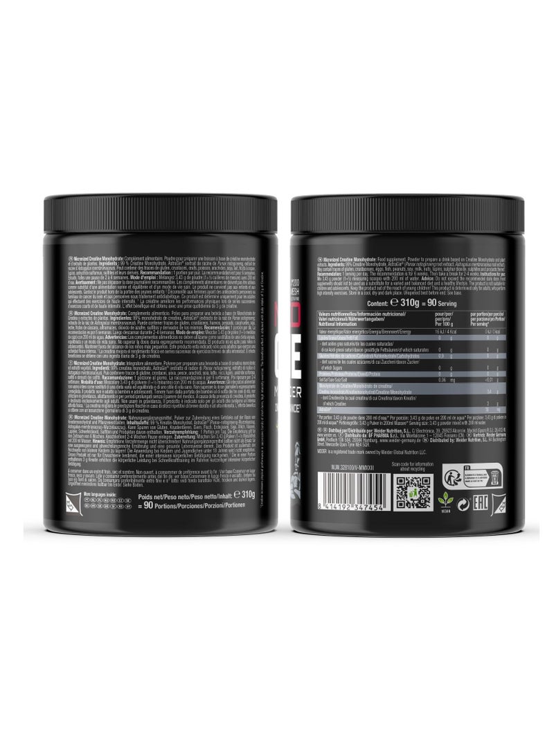 Weider MICRONIZED CREATINE MONOHYDRATE, 310g 90 Servings