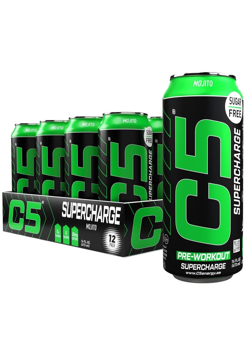 C5 SUPERCHARGE Sugar Free Mojito 473ml  Pack of 12