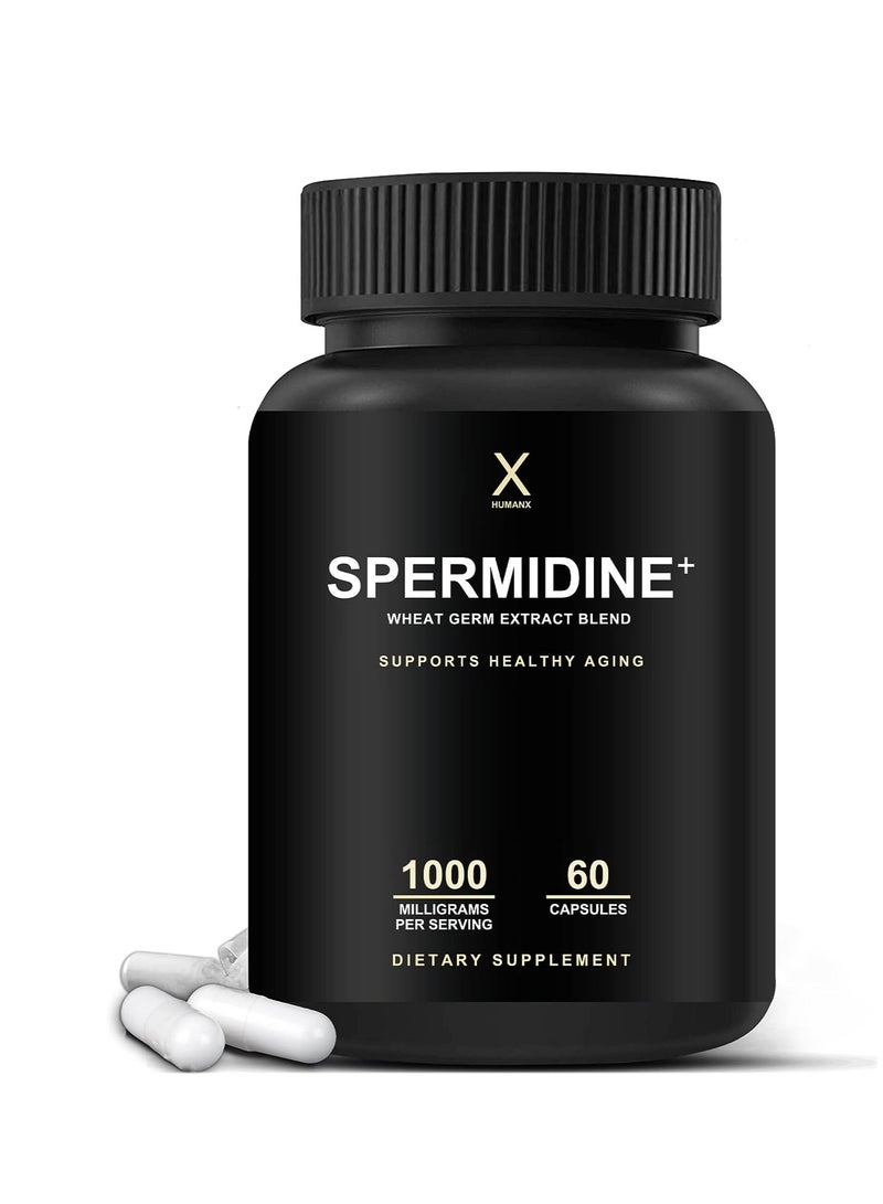 Spermidine Plus Wheat Germ Extract Blend 1000Mg 60 Caps