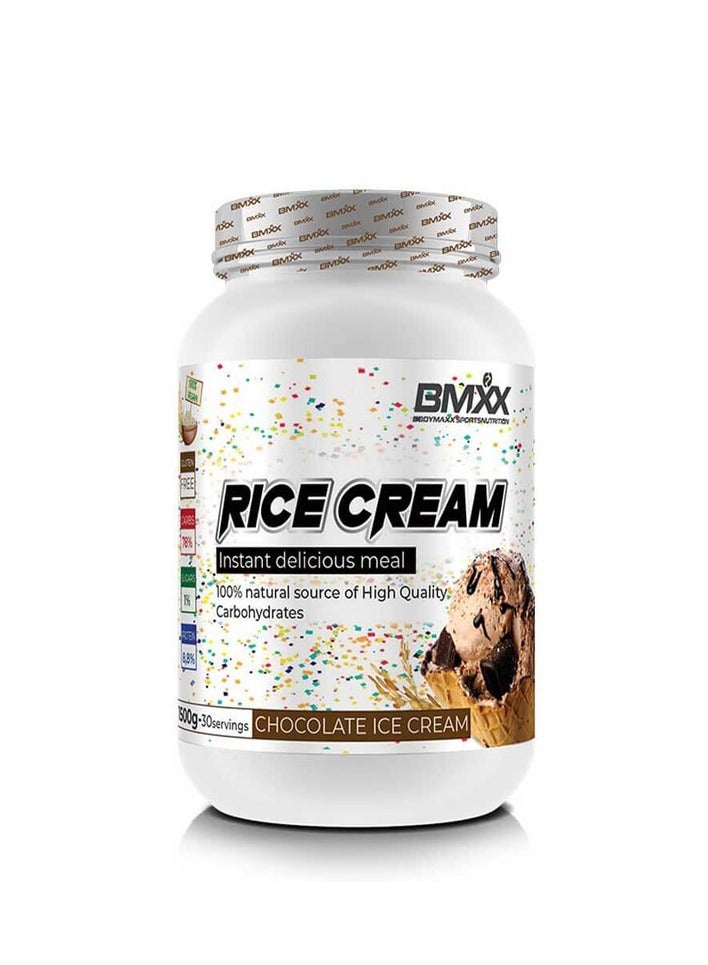 BMXX, Rice Cream, Carbohydrates, 1500g, Chocolate Ice Cream, 30 Servings