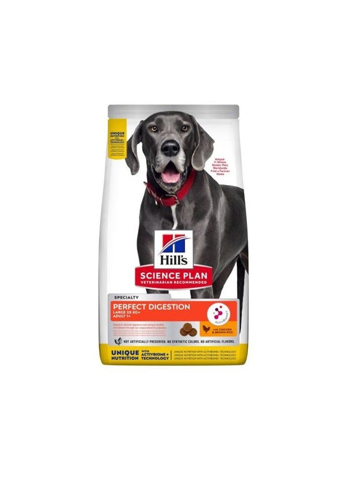 Hill’s Science Plan Perfect Digestion Large Adult 1+ Dog Food with Chicken and Brown Rice