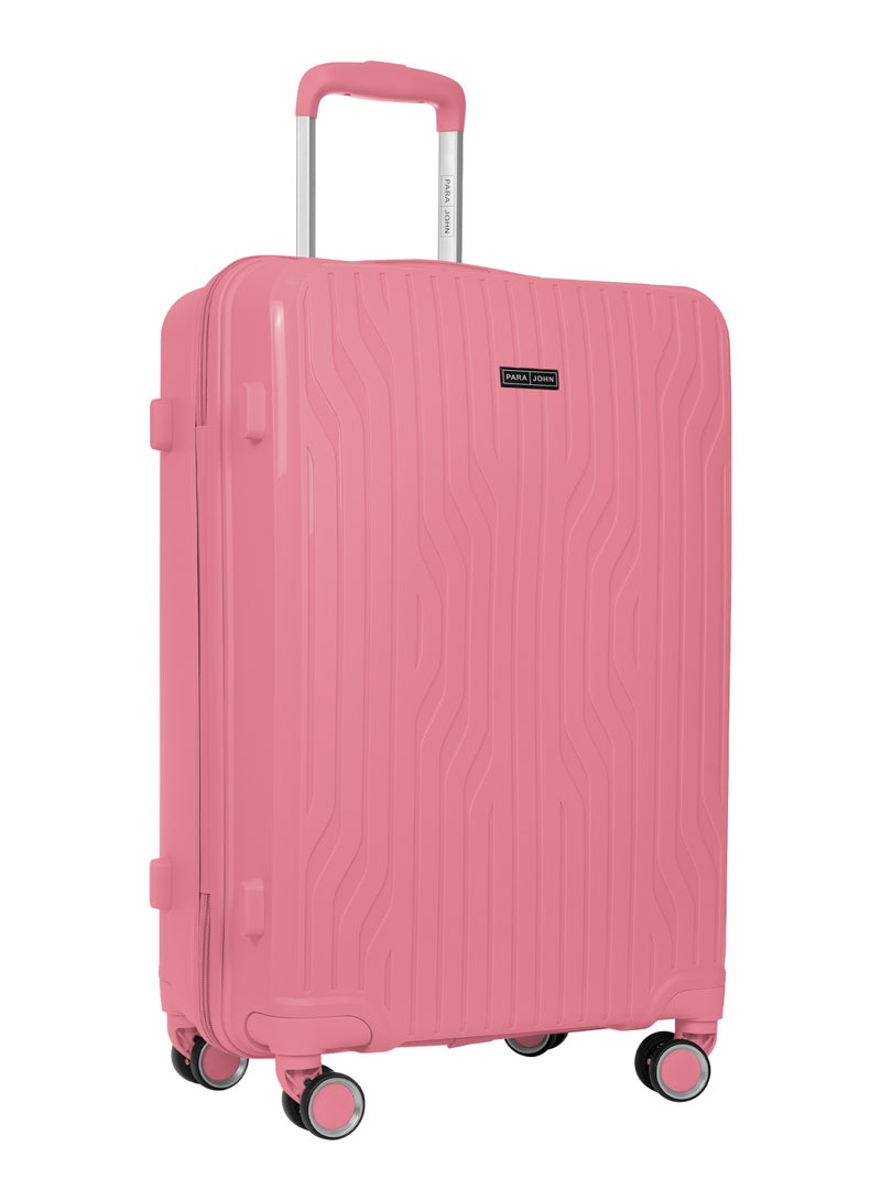 Polypropylene Hard side Spinner Luggage Trolley 28 Inch Pink