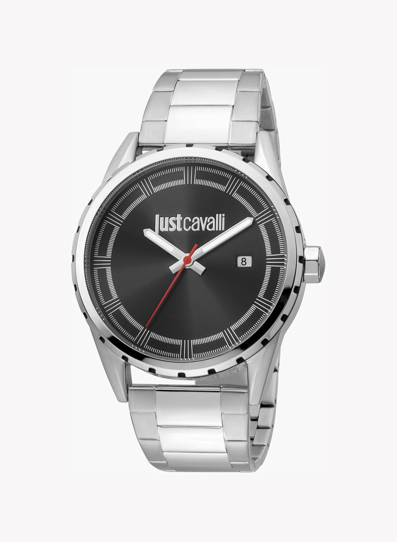 Just Cavalli Stainless Steel Analog Men's Watch With Silver JC1G082M0545