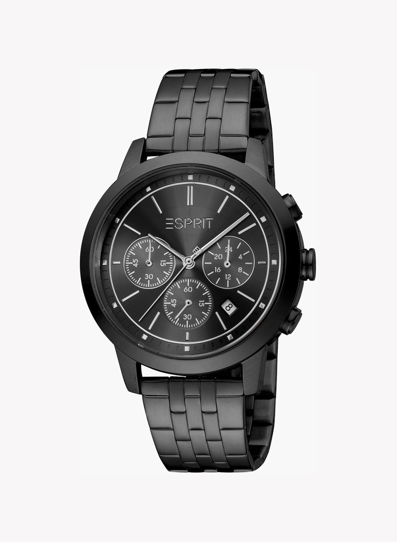 Esprit Stainless Steel Chronograph Men's Watch With Black ES1G306M0075