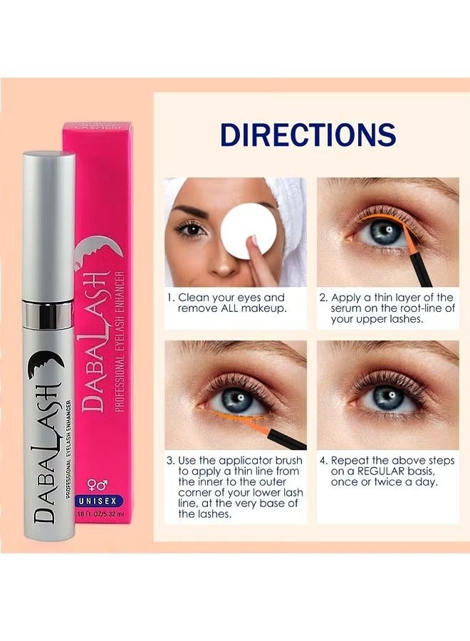 Professional Eyelash Enhancer for Women and Men, Promote New Eyelash Growth and Strengths Existing Hairs for Impressive Looking Eyes In Weeks, Easy to Apply and Safe for Use Around The Eyes