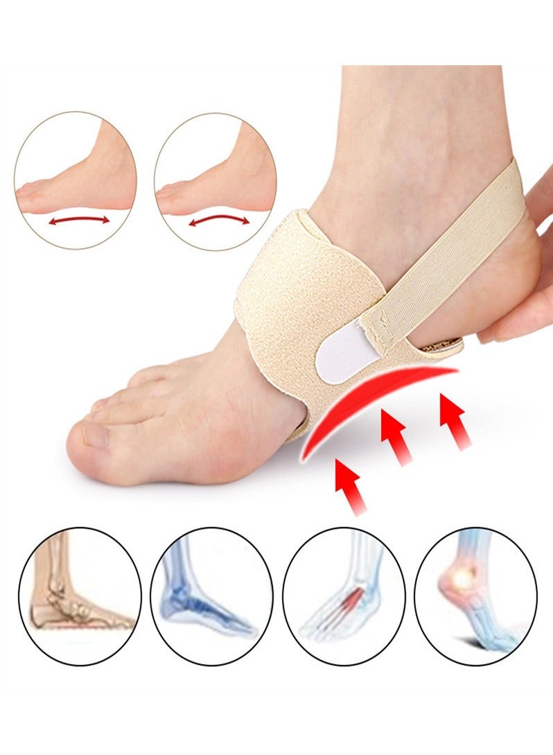 Arch pads, high arches, flat feet, arch support pads, suitable for plantar fasciitis relief and flat foot correction （Skin color）