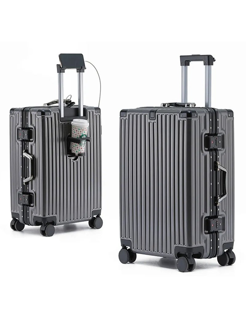 Travel Luggage 2 Piece Sets suitable for short trips, PC+ABS Hard Shell Clearance Luggage Carry on Luggage Suitcase with TSA Lock Spinner Wheels Durable Lightweight Travel Luggage，USB Charging Port