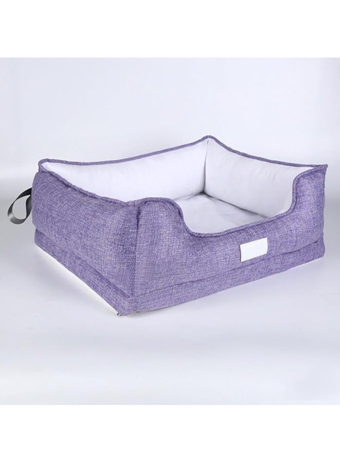 Foam Dog Bed Orthopedic Dog Couch Bed Washable Puppy Sofa Bed Removable Crate Beds for Small Dogs Breathable Pet Sleeping Bed with Non-Slip Bottom