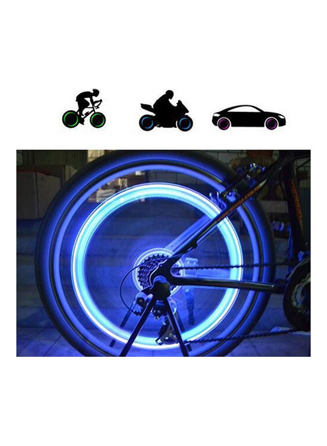 2 Pcs LED Lamp Flash Tire Wheel Valve Cap Light For Car Bike Bicycle Motorcycle