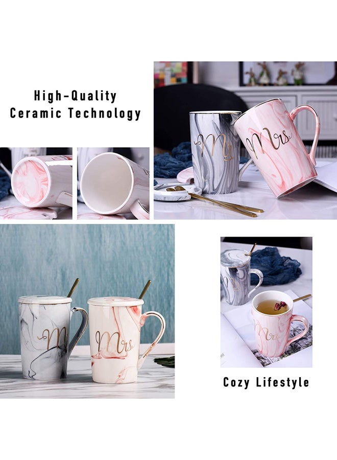 Mr And Mrs Coffee Mug Set Multicolour