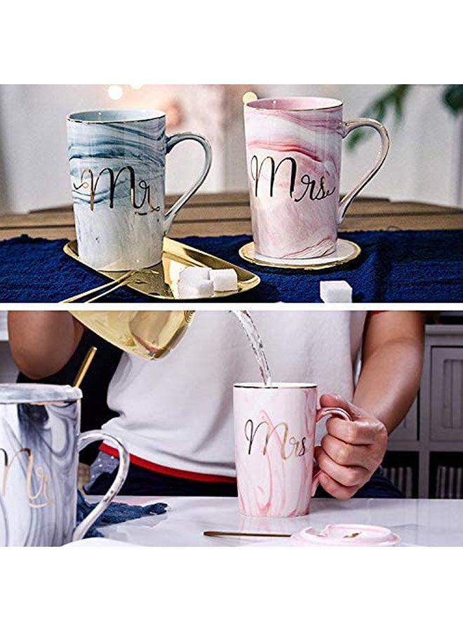 Mr And Mrs Coffee Mug Set Multicolour