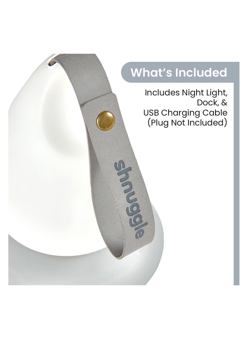 Moonlight Night Light - Sleep-Friendly Portable Baby & Toddler Bedside Lamp with Thermometer