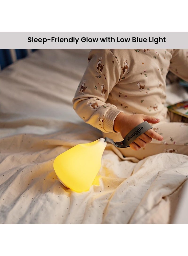 Moonlight Night Light - Sleep-Friendly Portable Baby & Toddler Bedside Lamp with Thermometer
