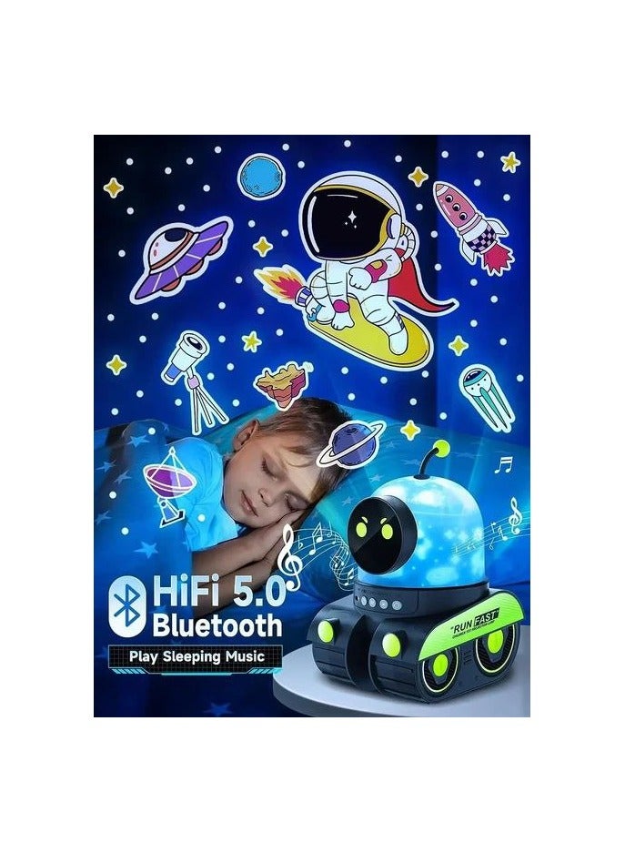 Planetarium For Home Children 12 Types Of Projection Film Sleeping Night Light With Bluetooth Speaker 6 Lighting Modes Indirect Lighting Modes Bedroom Baby Shower Boy Birthday Gift