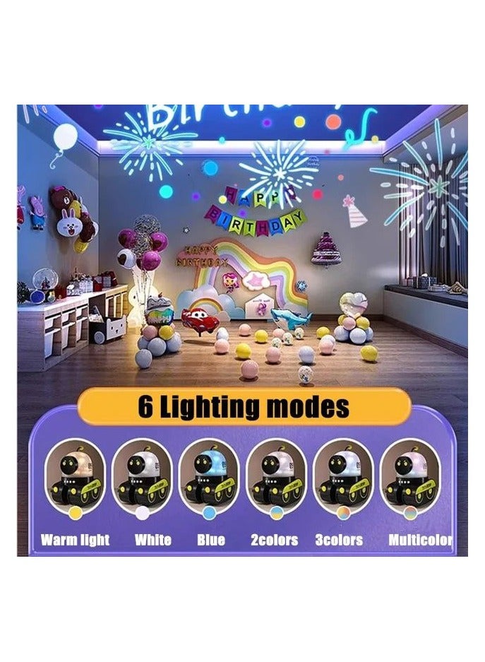 Planetarium For Home Children 12 Types Of Projection Film Sleeping Night Light With Bluetooth Speaker 6 Lighting Modes Indirect Lighting Modes Bedroom Baby Shower Boy Birthday Gift