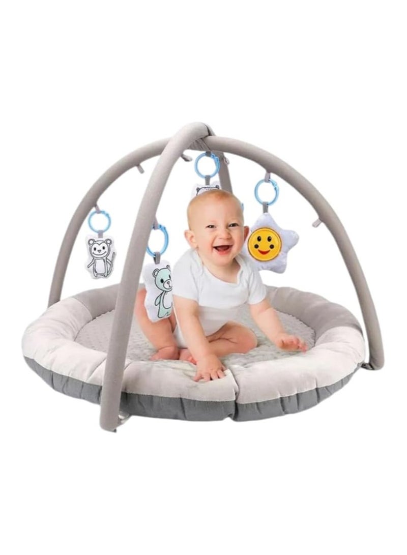 Comfy Play Gym, Lay and Play Mat, Tummy Time, Pretend Play Teepee, Crawling Exercise, 3-13 Months(8720-21)