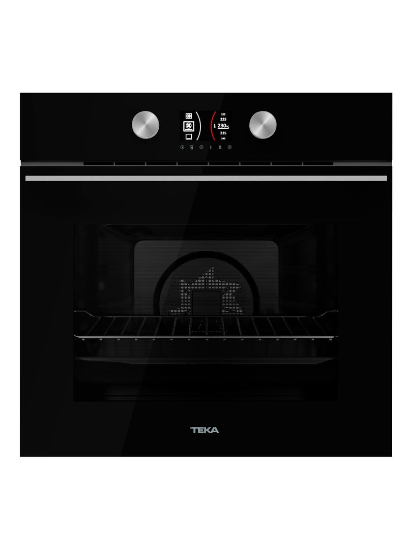 Built-in A+ Multifunction Oven 12 Cooking Functions,HydroClean Cleaning System,Personal Cooking Assistant,71 L Capacity & Softclose System HLB 8600 BK