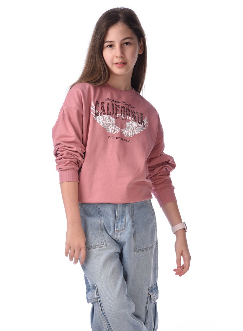 Embellished Comfy Fit Sweatshirt