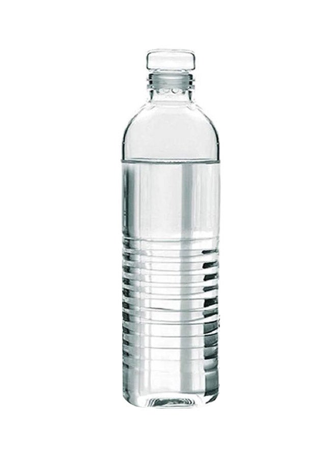 Glass Water Bottle Clear 600ml