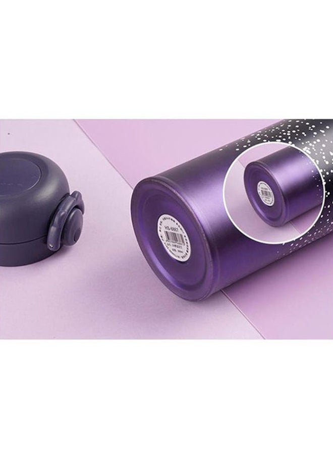 New Design Double Wall Thermos Water Bottle Purple/Black/Silver